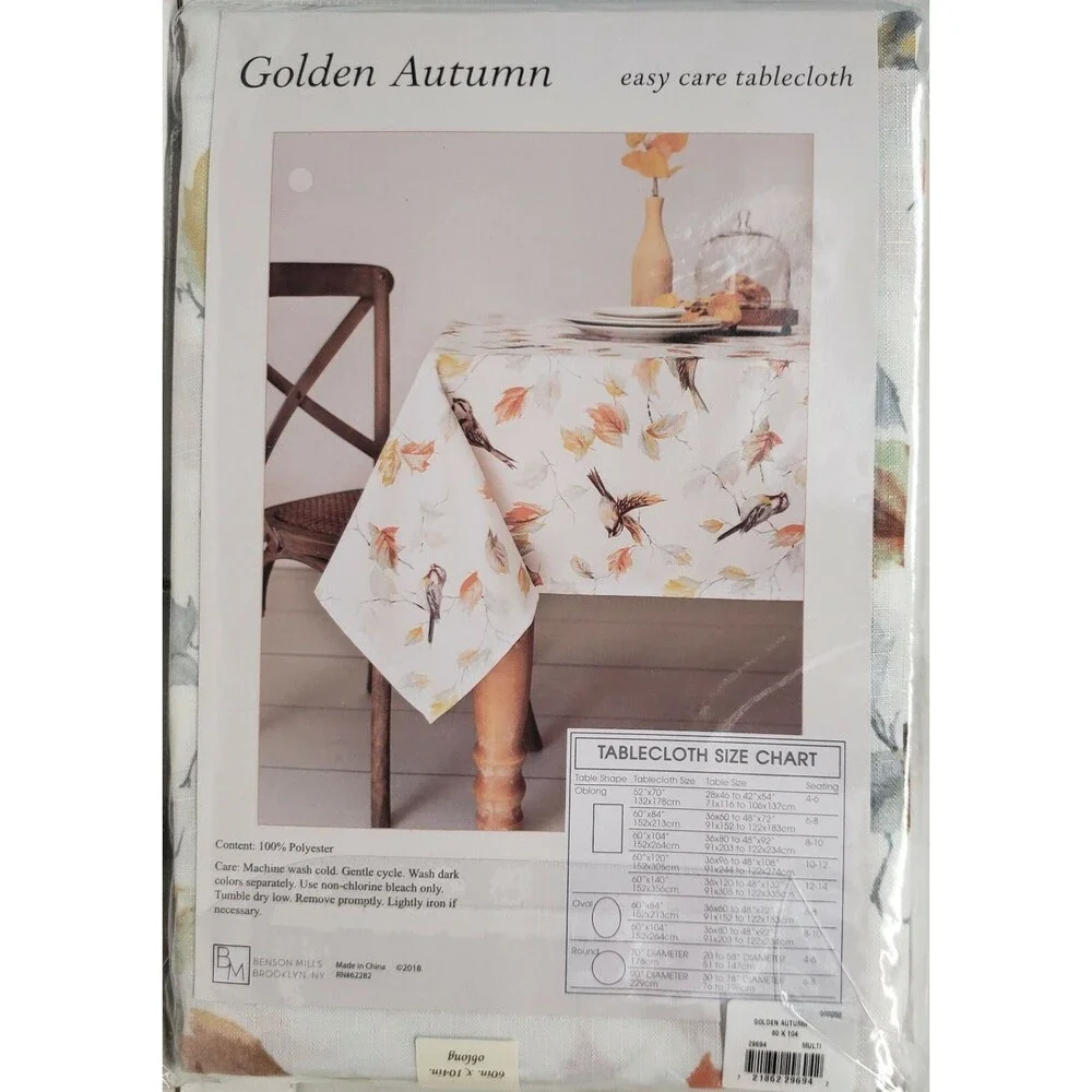1 Printed Fabric Tablecloth,60